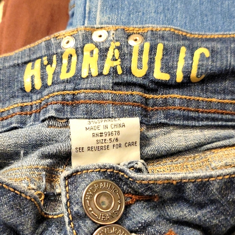 HYDRAULIC FLARE LEG HIP HUGGER JEANS